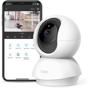 Pan/Tilt Security Camera for Baby Monitor, Pet Camera w/Motion Detection